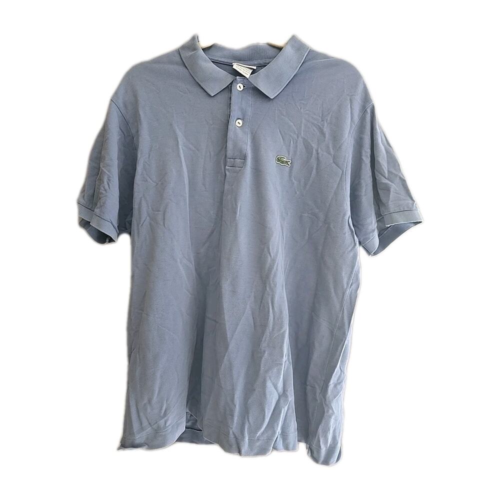 Lacoste Devanlay Blue Classic Fit Short Sleeve Casual Polo Shirt Men's Size 6